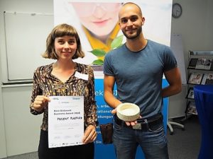 Projekt Plastizid von Clara Fernau = Sieger des Best Biobased Business Awards der HHL 2018